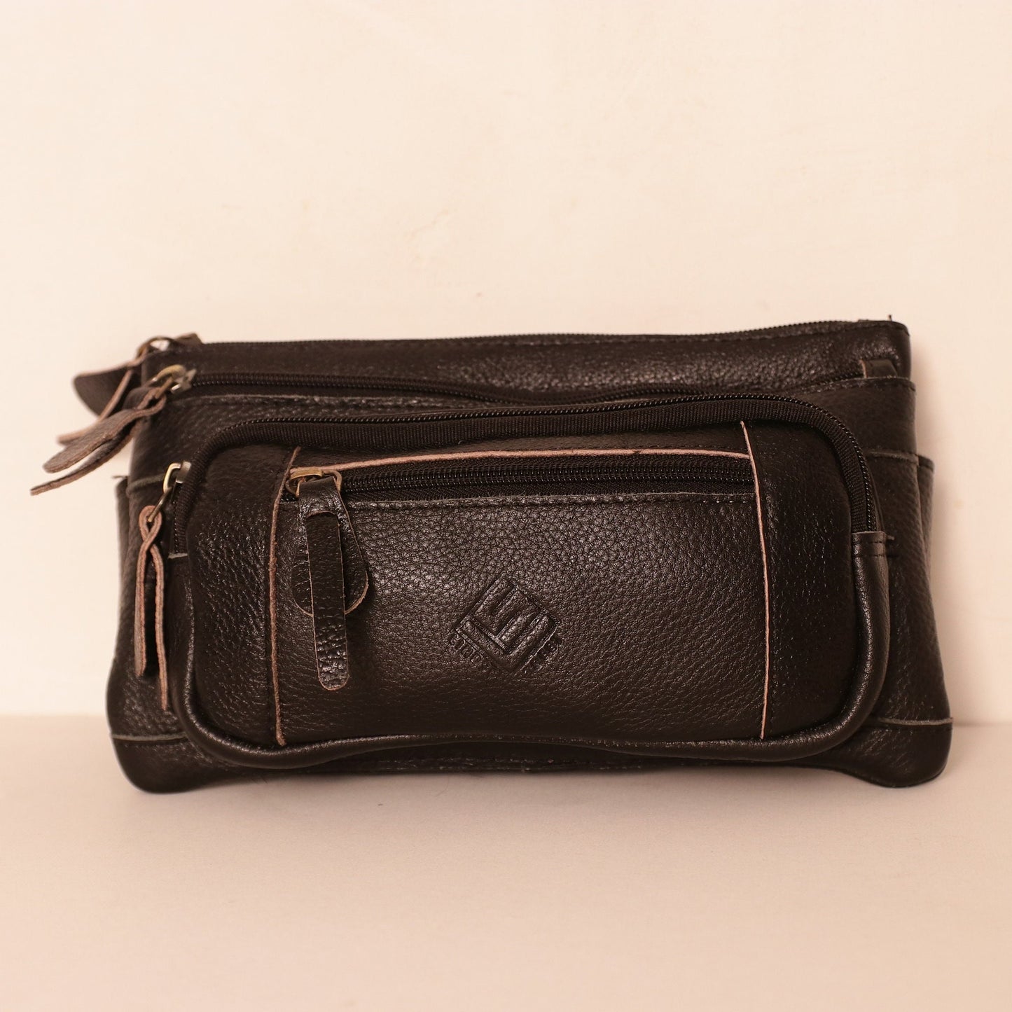 Premium Leather Fanny Pack Waist Bag Hip Belt Pouch Travel Purse Genuine Leather Mini Bum Bag