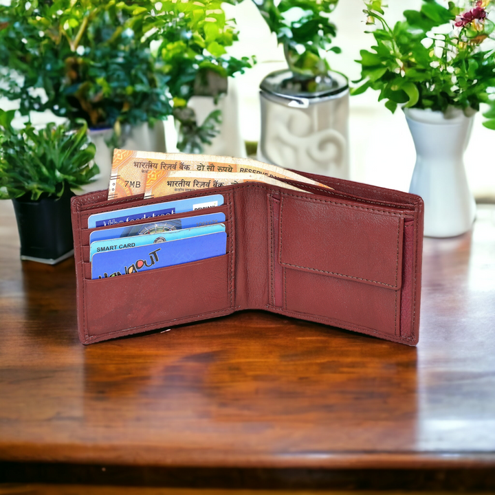 LINDSEY STREET Leather Wallet for Men, Bifold Leather Wallets, RFID Wallet Gift for Men