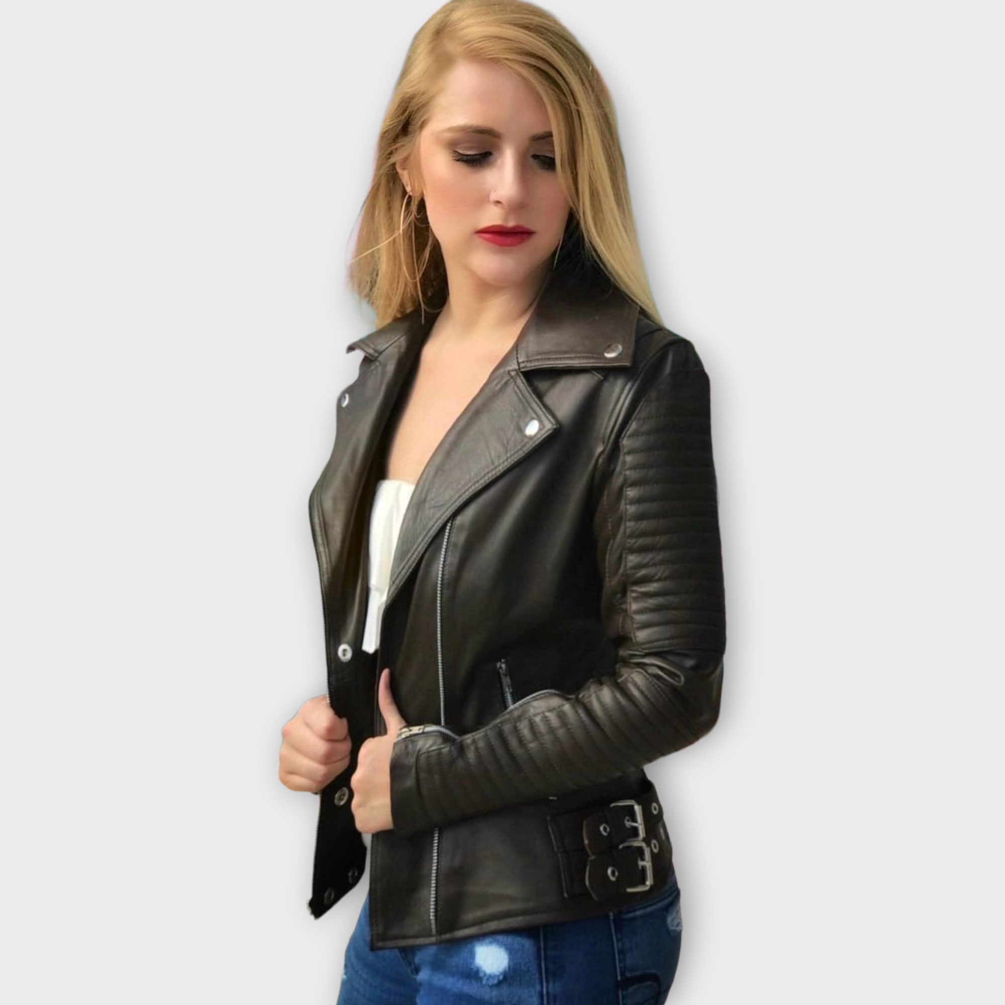 Red-Color-Ladies-Genuine-Leather-Jacket