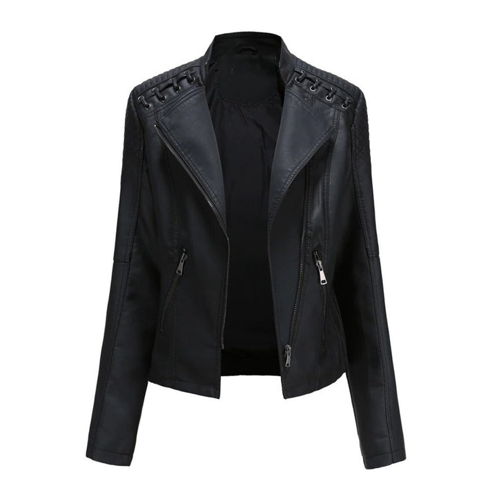 Leather Jacket For Women Biker Jacket Lambskin Leather Cropped Jacket Leather Coat Slim Fit Leather Jacket | Christmas Gift for Women