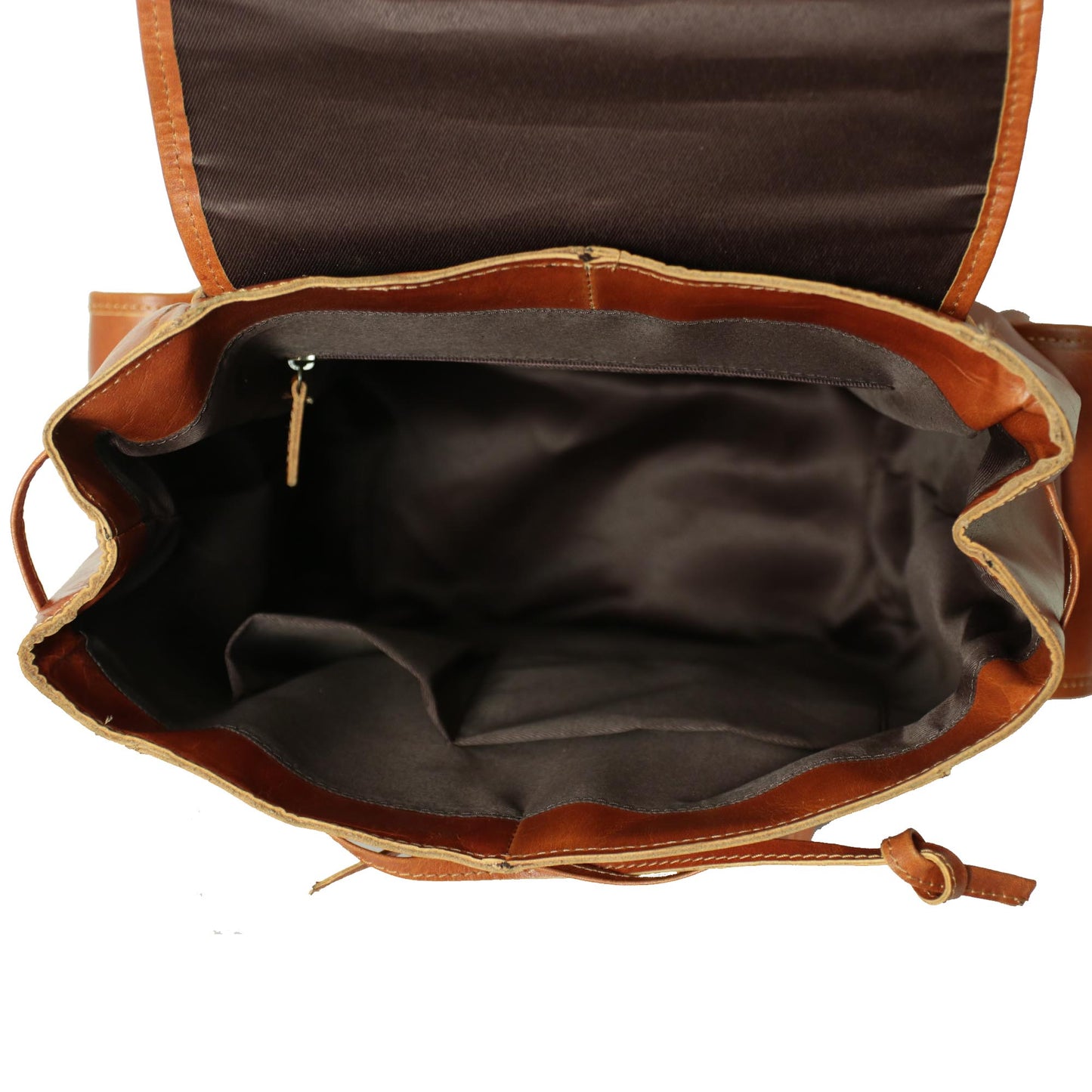 Retro Crazy Horse Leather Men's Backpack Laptop Bag Multi-pocket Schoolbag Men Travel Backpacks , Gift for Him
