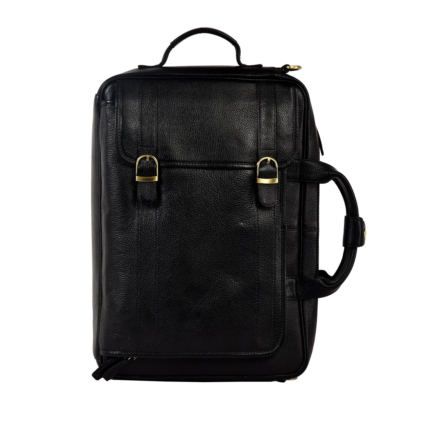 LINDSEY STREET Leather Backpack cum Messenger Bag for Men | Casual Backpack Leather Travel Bag