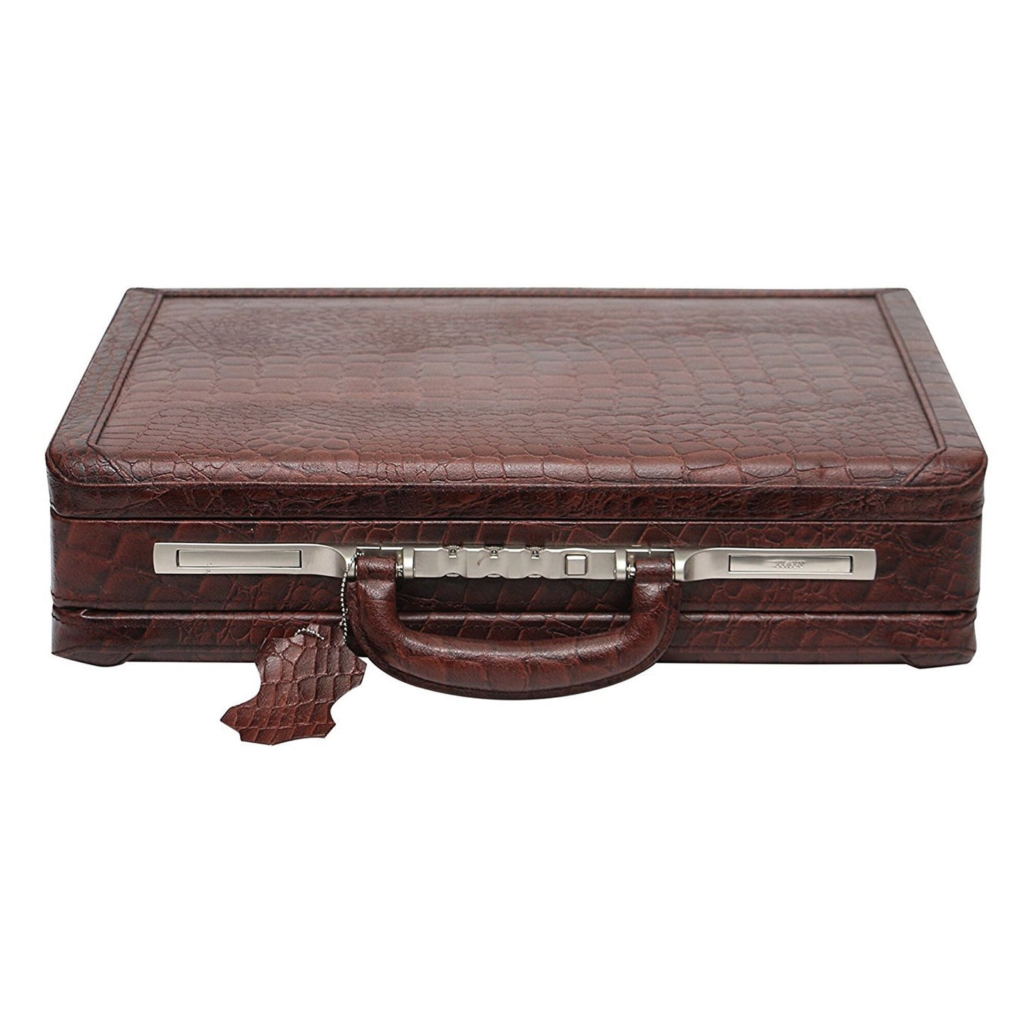 Croco Leather Briefcase For Mens Genuine Leather Attache Briefcase Laptop Case Expandable Briefcase Large Doctors Briefcase