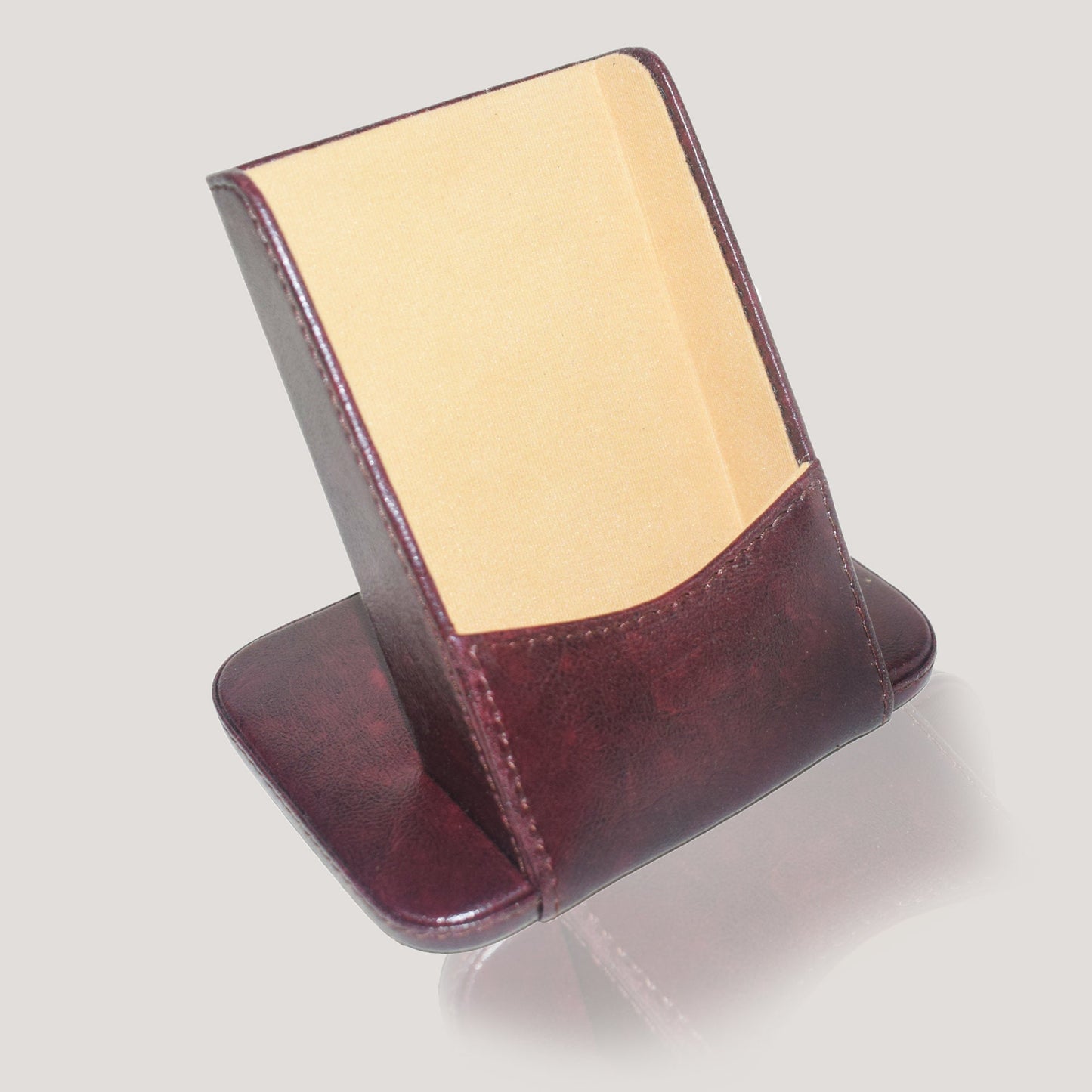 Vegan Leather Desk Organizer Mobile Stand Office Decor Gift for Him PU Leather Mobile Holder