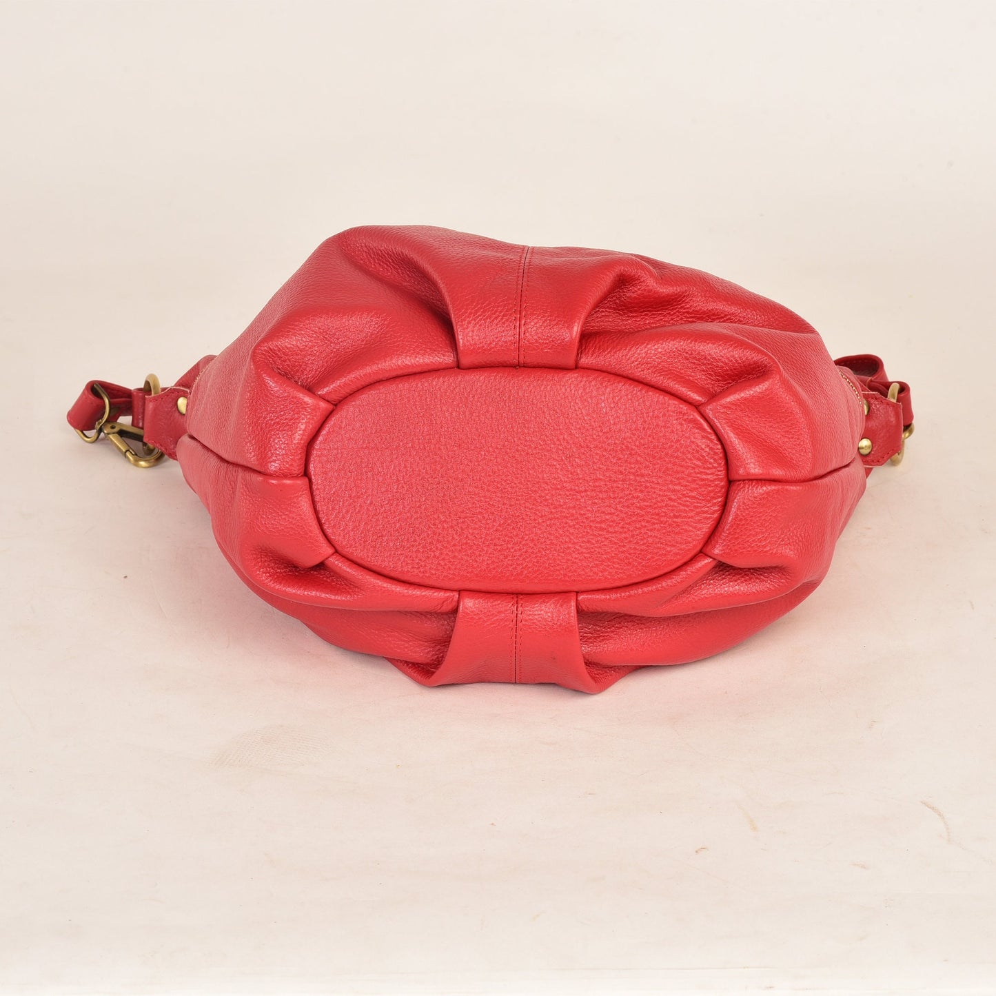 Red Leather Shoulder Hobo Bag - Everyday Crossbody Leather Purse - Red Leather Handbag - Women's Leather Bag - Leather Shoulder Bag