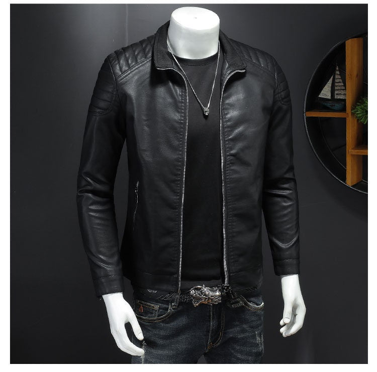 Black Red Jacquard Men Bomber Jacket Casual Streetwear – FanFreakz