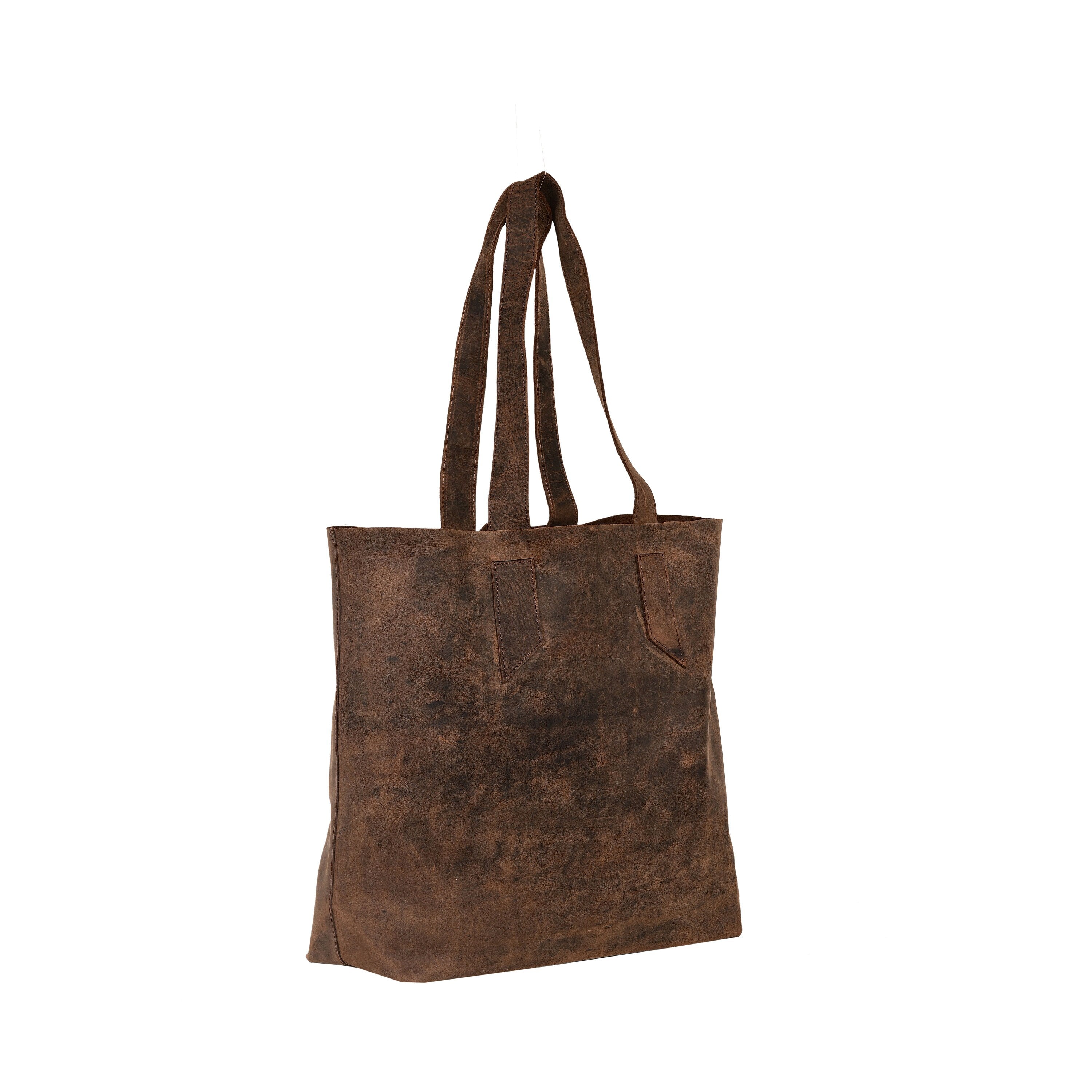 FashionABLE Global + Local Large Tote Bag Raw Leather Handmade in Ethiopia  | eBay