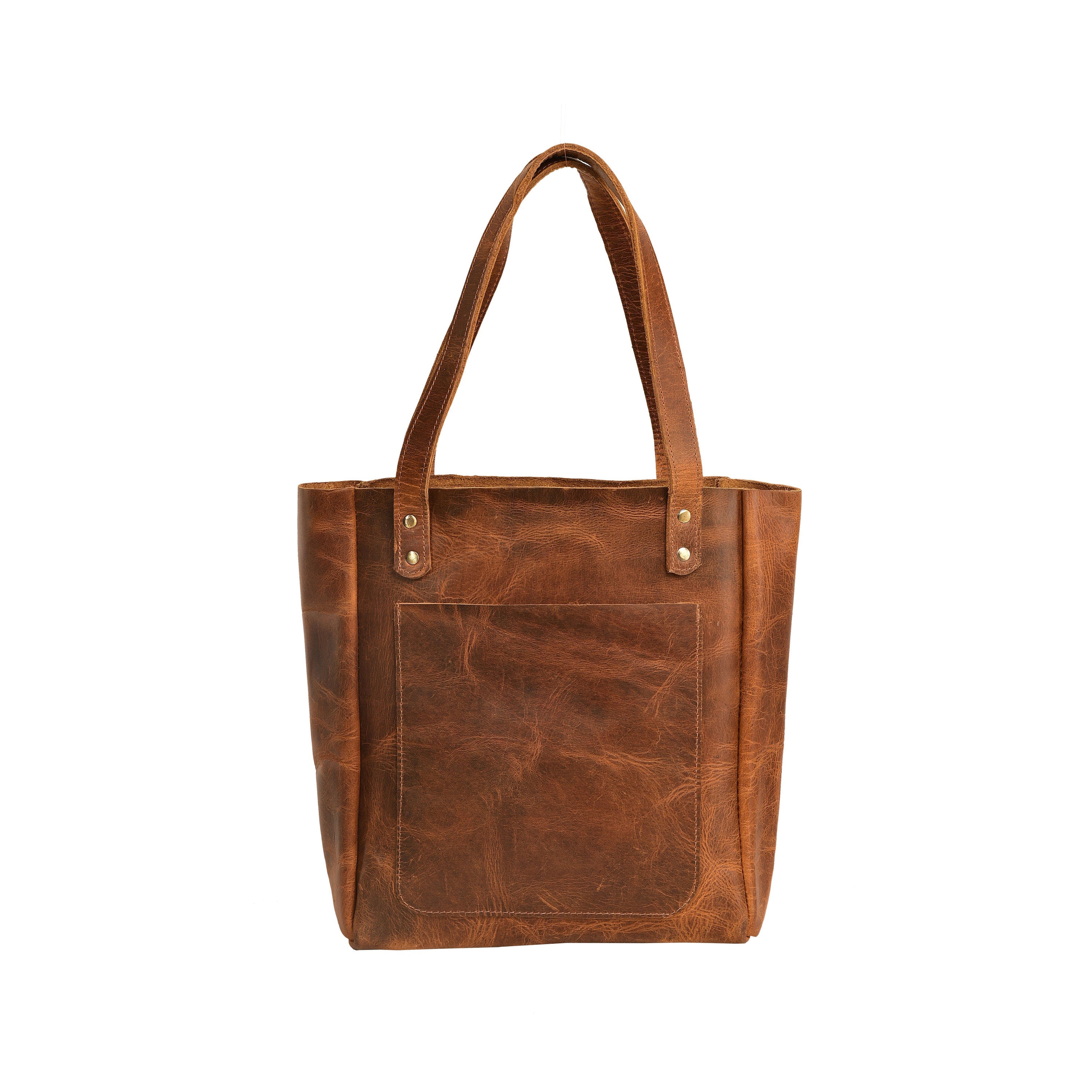 Women Shoulder Bag PU Leather Tote Handbag Shopping Bags Soft Leather Lady  Purse Bags-Brown - Walmart.com