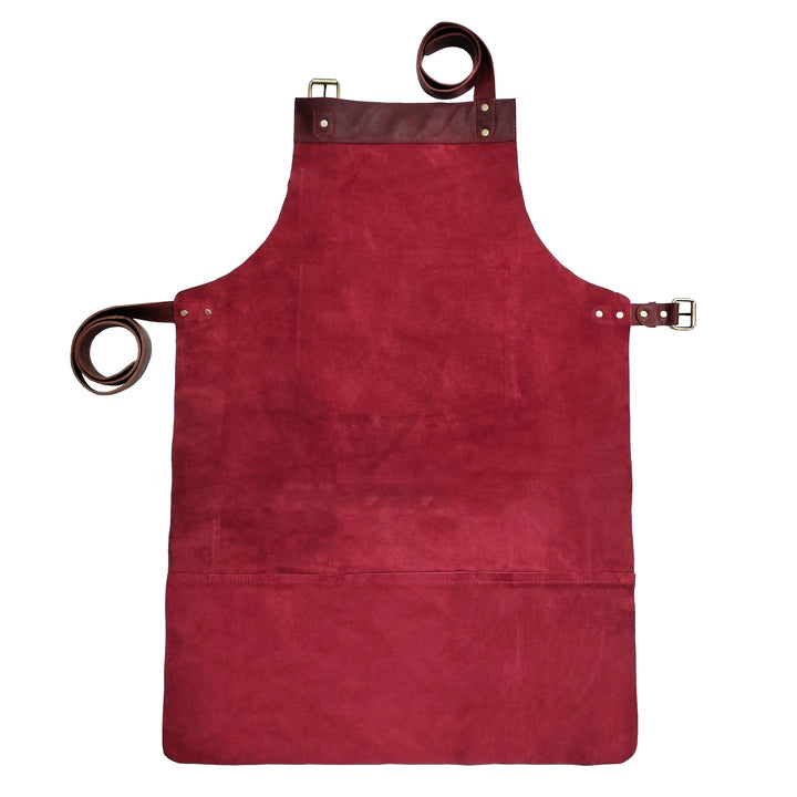 Vintage Pink Leather Apron with Pockets Leather Butchers Apron Bib Barista Baker Bartender BBQ Chef Apron Gardening Aprons Pink Apron Women