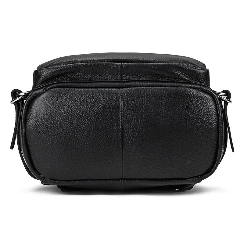 Pure Leather Backpack for Men's Laptop Bag Multi Pocket Schoolbag Men Solo Travel Backpacks Biking Backpack Christmas Gift for Him