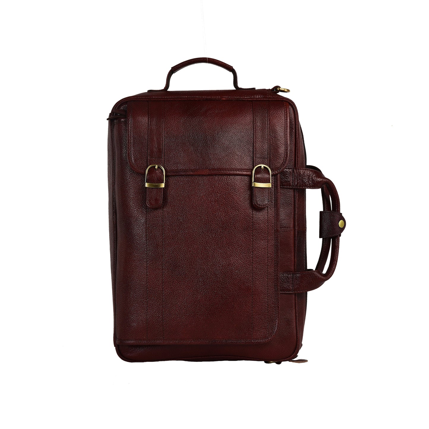 LINDSEY STREET Leather Backpack cum Messenger Bag for Men | Casual Backpack Leather Travel Bag