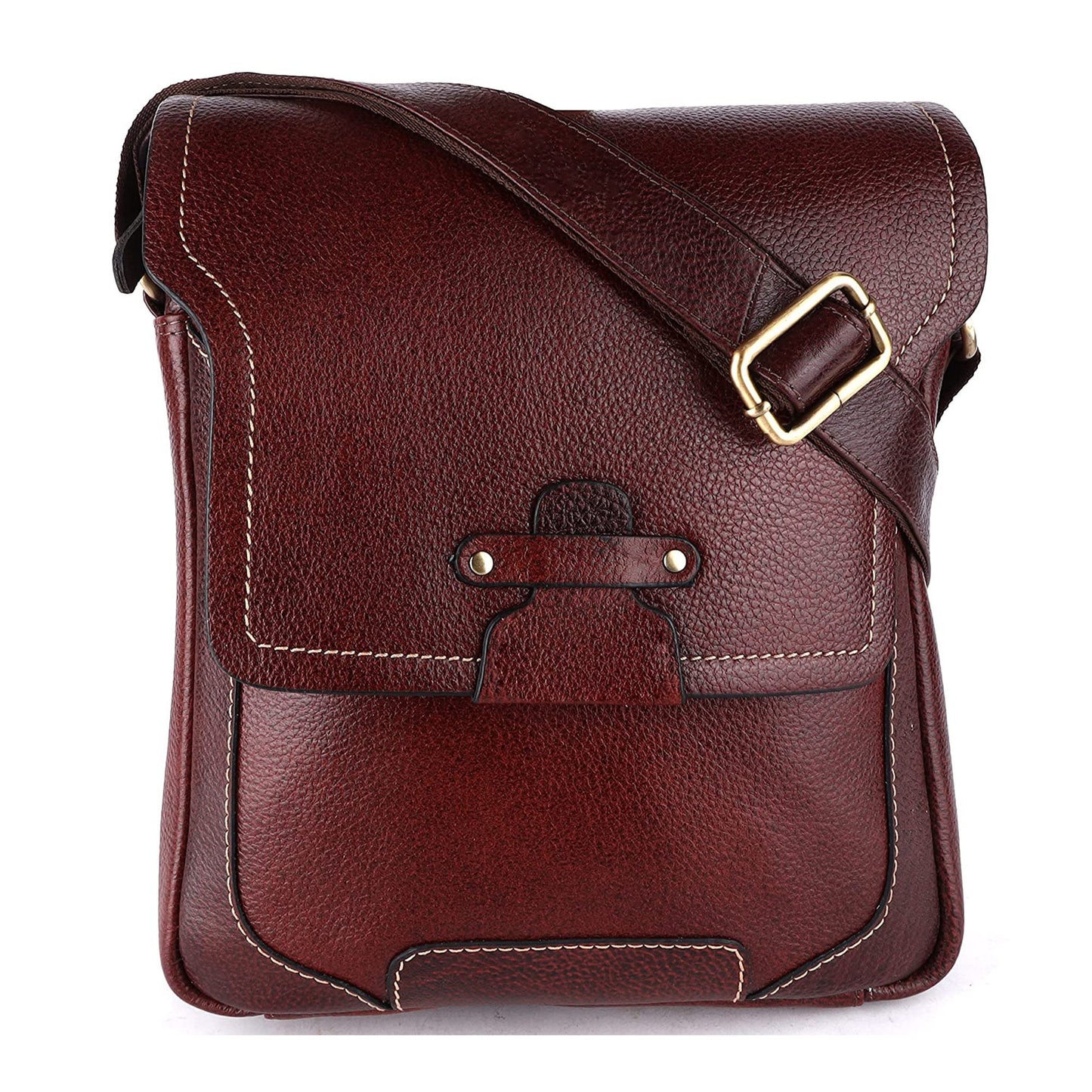 Men's Leather Messenger Bag, Men's Leather Sling Bag by LINDSEY STREET